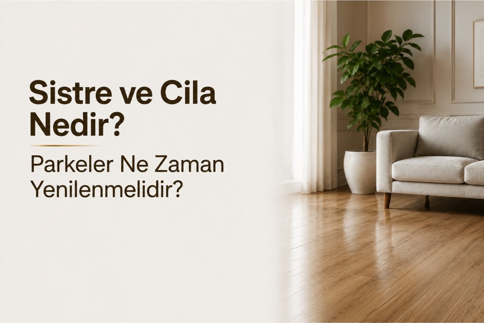 Sistre ve Cila Nedir? Parkeler Ne Zaman Yenilenmelidir? 